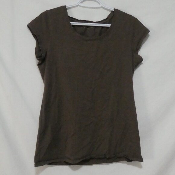 THYME Maternity | xl - extra large | Classic Brown Short Sleeve T-Shirt - Picture 1 of 12